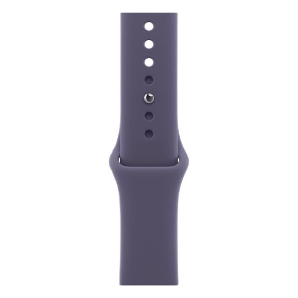 Apple Watch Series 11 46mm Aluminum Silver Case Purple Fog Sport Band S/M